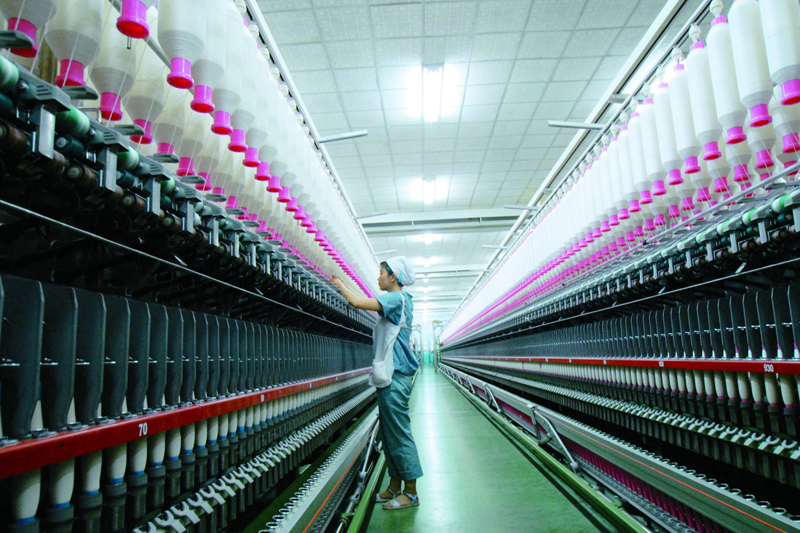 Application of frequency converter in spinning fra